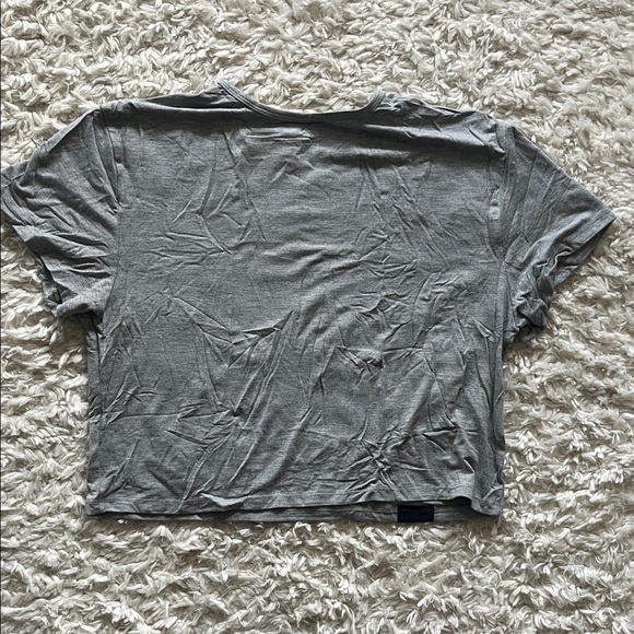 Awry Charcoal Gray Men’s Crop Top - Picture 6 of 7